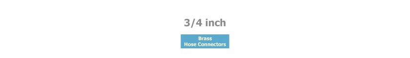 Brass Hose Connectors 3/4 inch